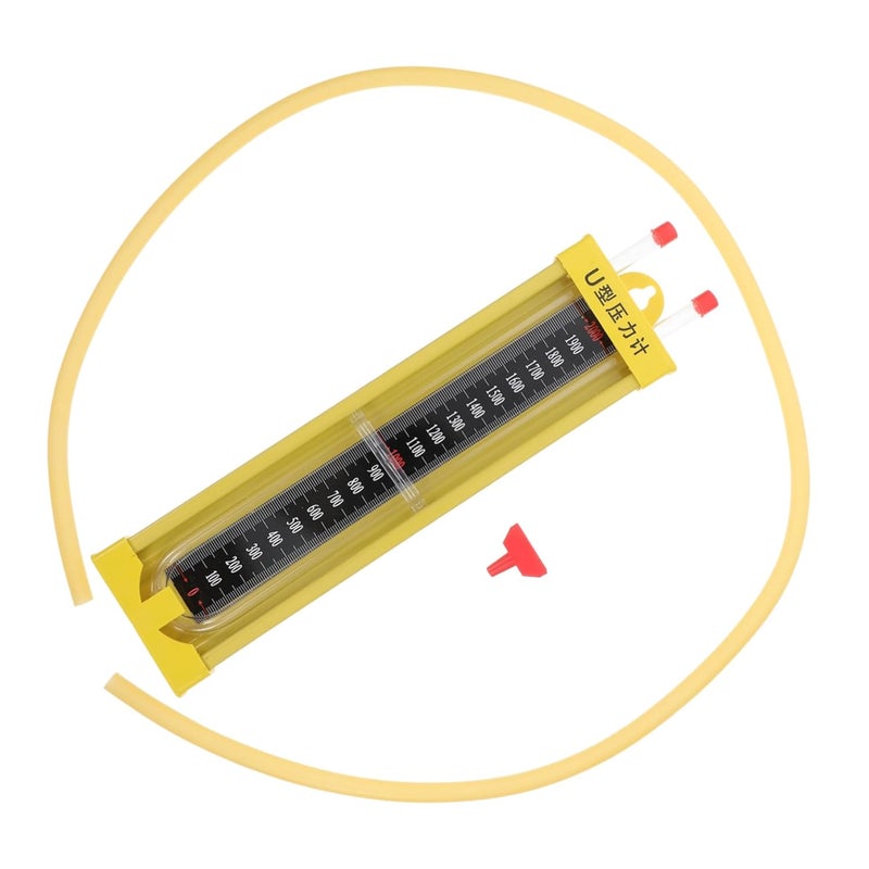 U Shaped Water Pressure Gauge Manometer Vacuum Tester for Pipeline Device - Image 1